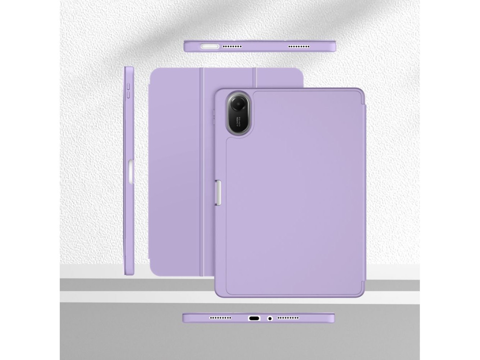 Capa Tech-Protect SmartCase Pen para Xiaomi Redmi Pad 2 11.0 - roxa