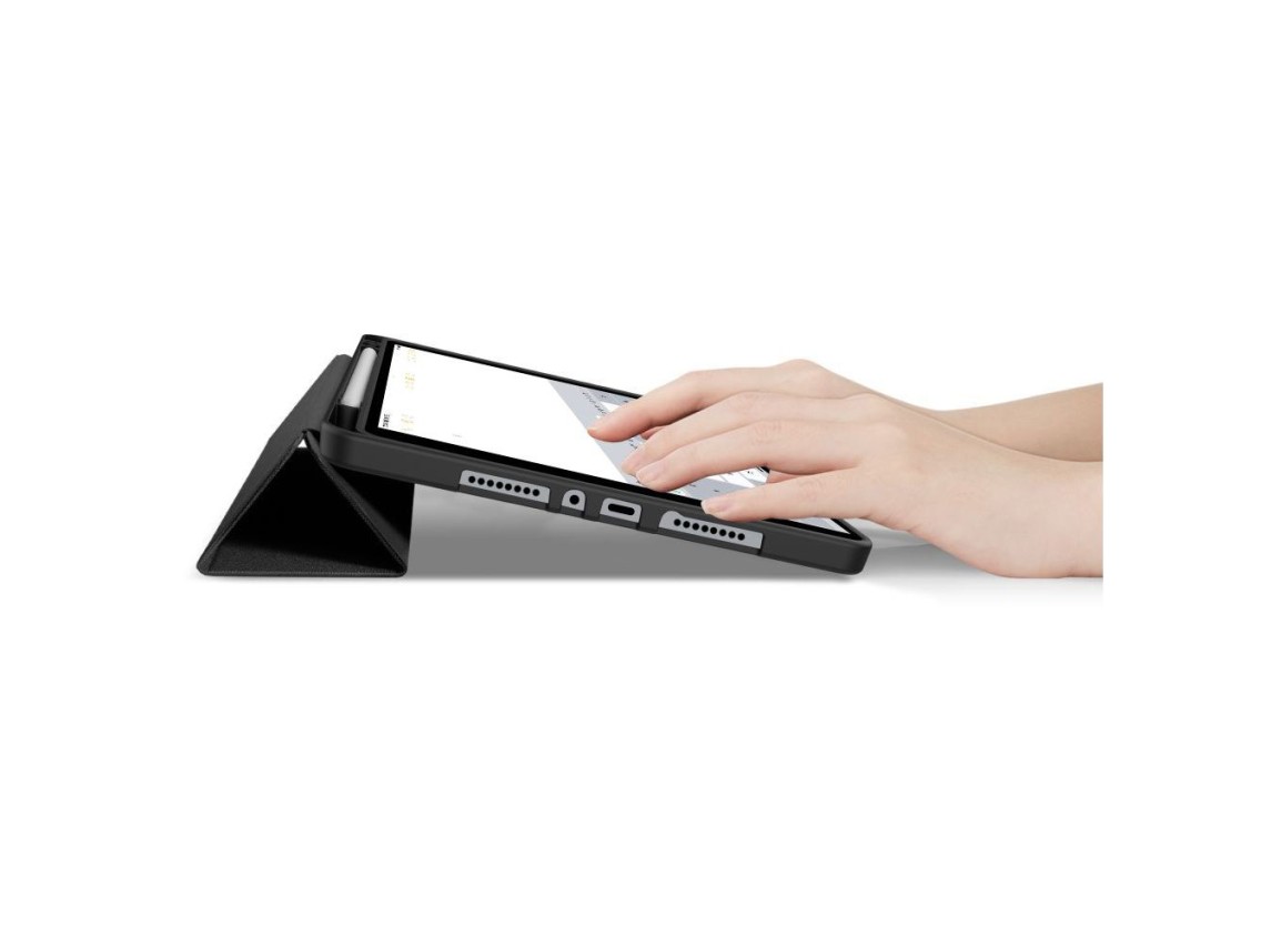 Capa com Caneta TechProtect SmartCase para Xiaomi Poco Pad M1 / ??Redmi Pad 2 Pro 12.1 - Preta