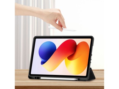 Capa com Caneta TechProtect SmartCase para Xiaomi Poco Pad M1 / ??Redmi Pad 2 Pro 12.1 - Preta