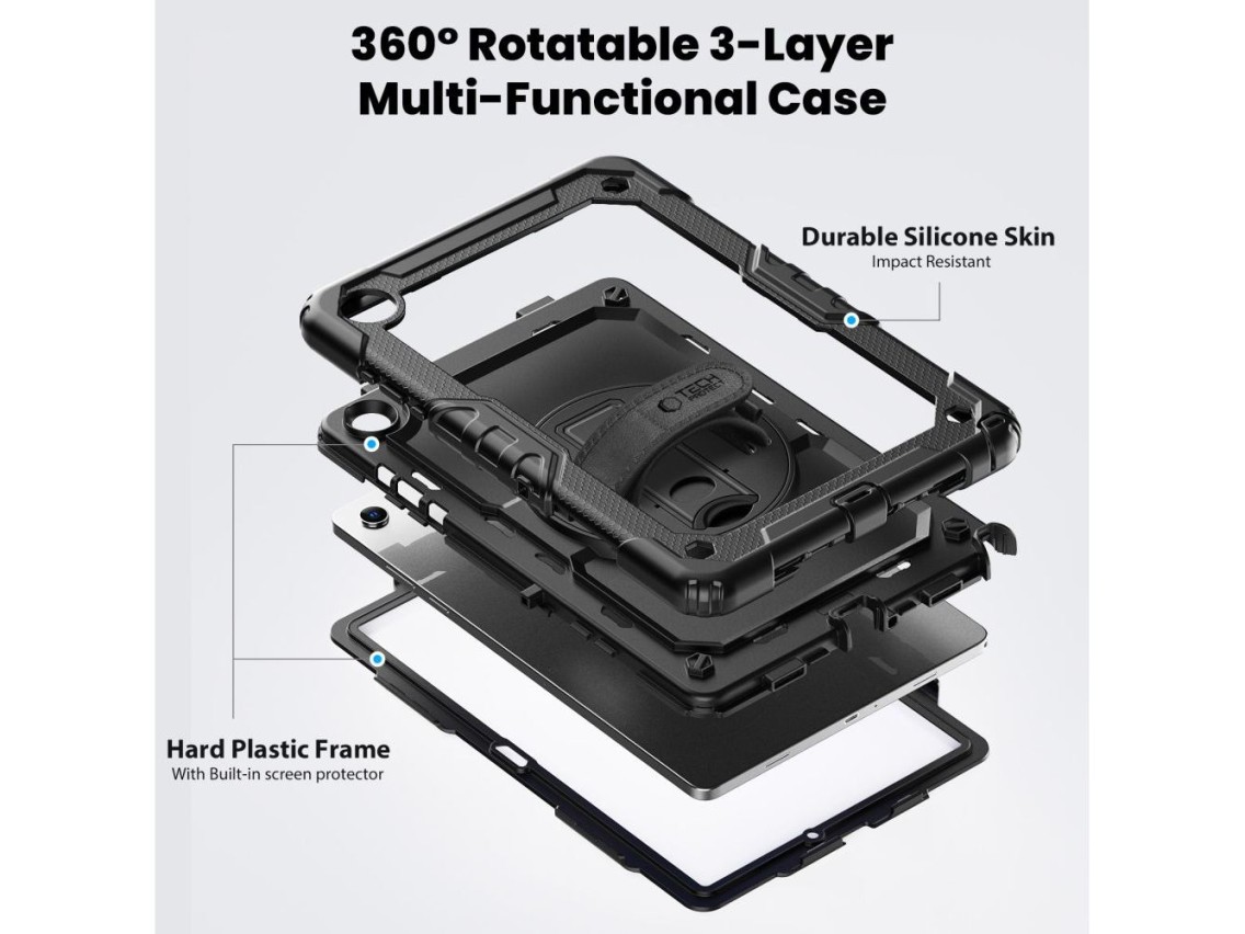 Capa Tech-Protect Solid para Samsung Galaxy Tab A9+ / A11+ Plus 11.0 X210 / X215 / X216 / X230 / X23