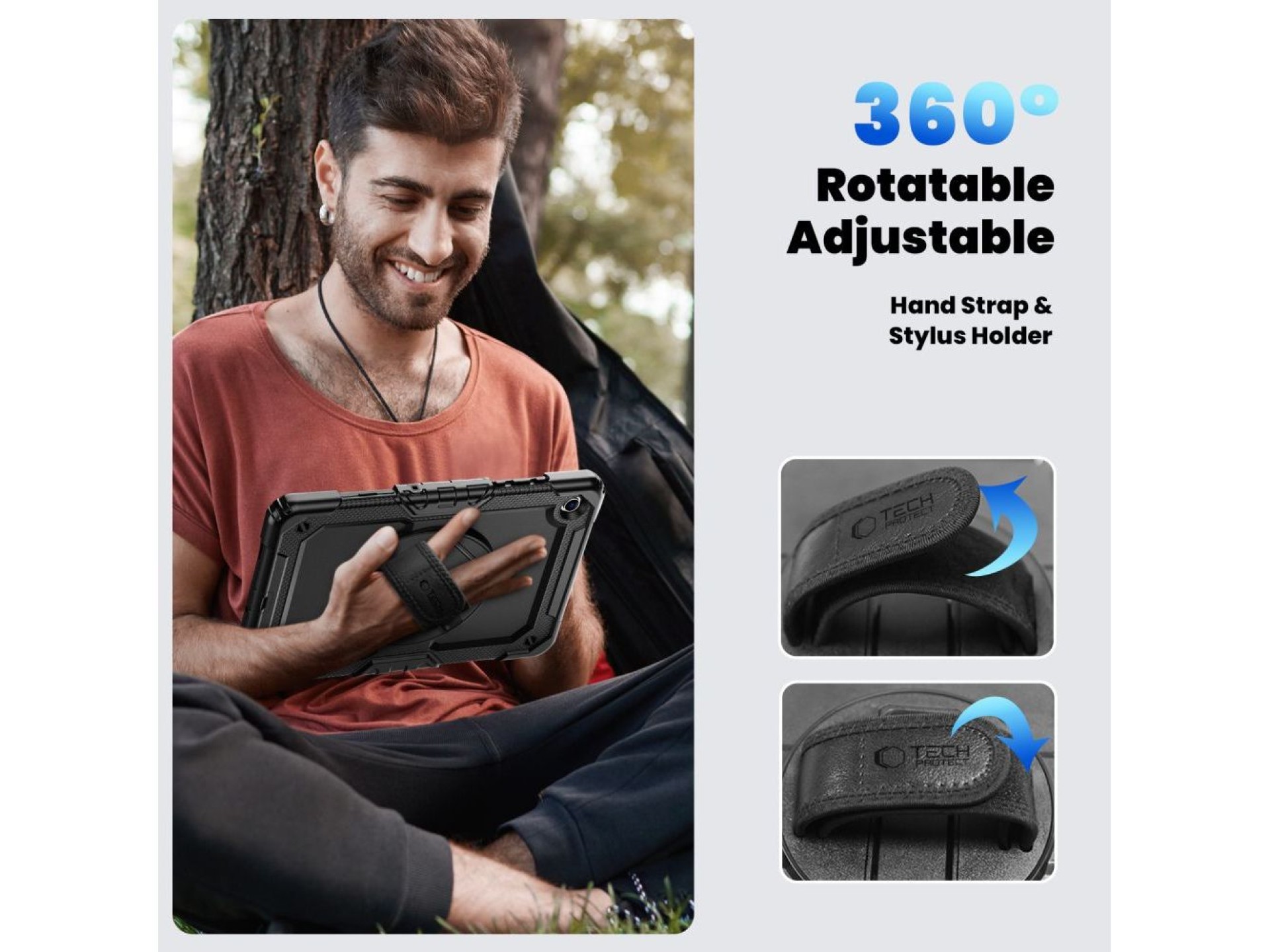 Capa Tech-Protect Solid para Samsung Galaxy Tab A9+ / A11+ Plus 11.0 X210 / X215 / X216 / X230 / X23