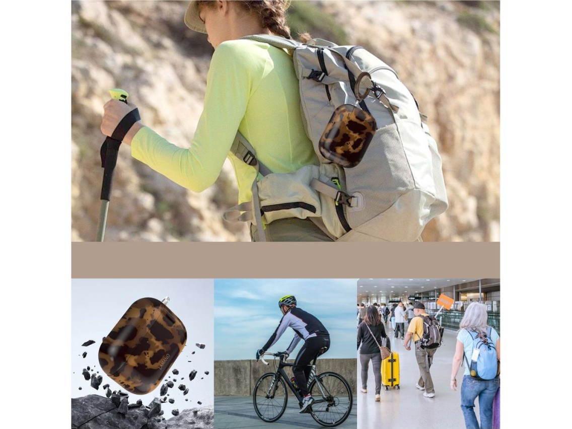 Tech-Protect Lamano case for AirPods Pro 3 - black and brown