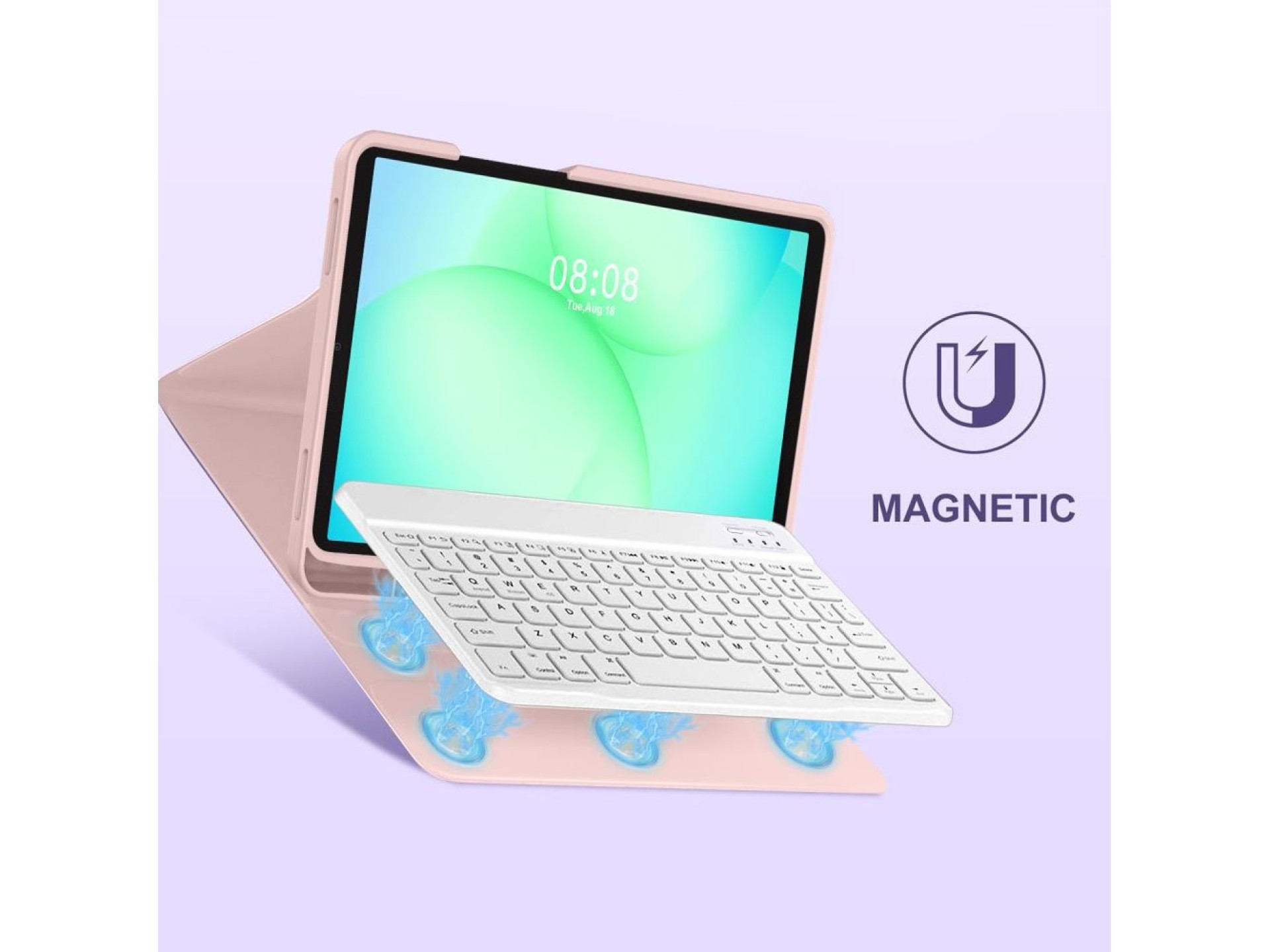 Capa Tech-Protect SC Pen para Samsung Galaxy Tab A9 / A11 8.7 X110 / X115 / X133 / X135 - Rosa