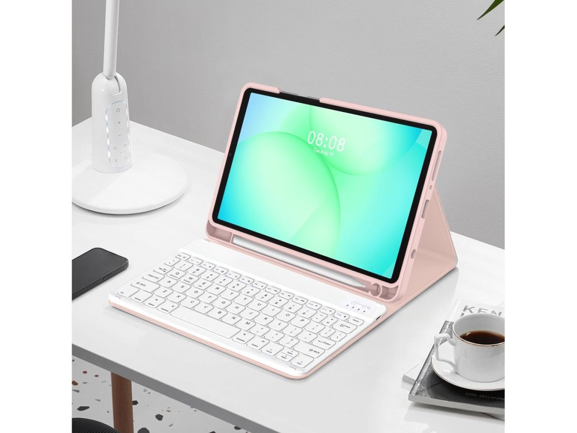 Capa Tech-Protect SC Pen para Samsung Galaxy Tab A9 / A11 8.7 X110 / X115 / X133 / X135 - Rosa