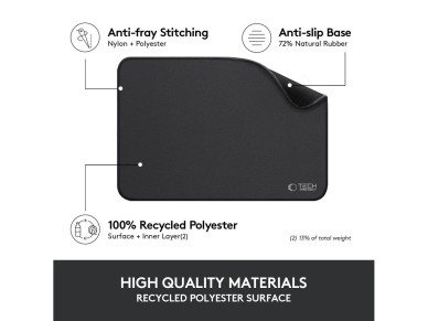 Tech-Protect A100 Mouse Pad 35 x 25 cm - Black
