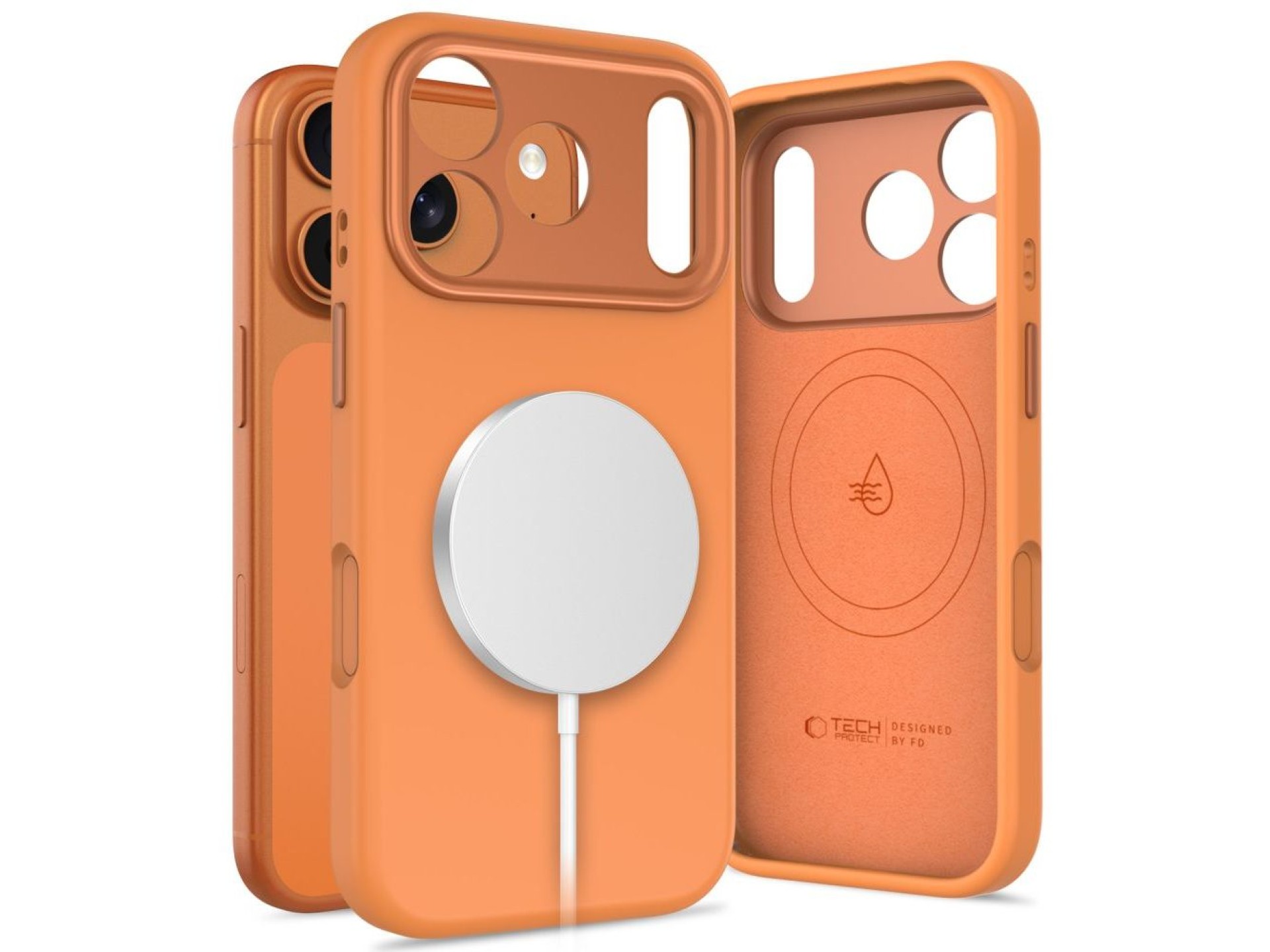 Funda Tech-Protect Uniq MagSafe para iPhone 17 Pro Max - Naranja