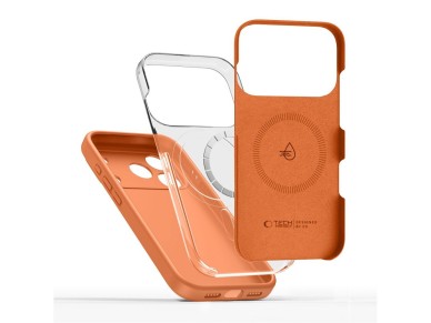Tech-Protect Silicone MagSafe Case for iPhone 17 Pro - Orange Tech-Protect Silicone MagSafe Case for iPhone 17 Pro - Orange
