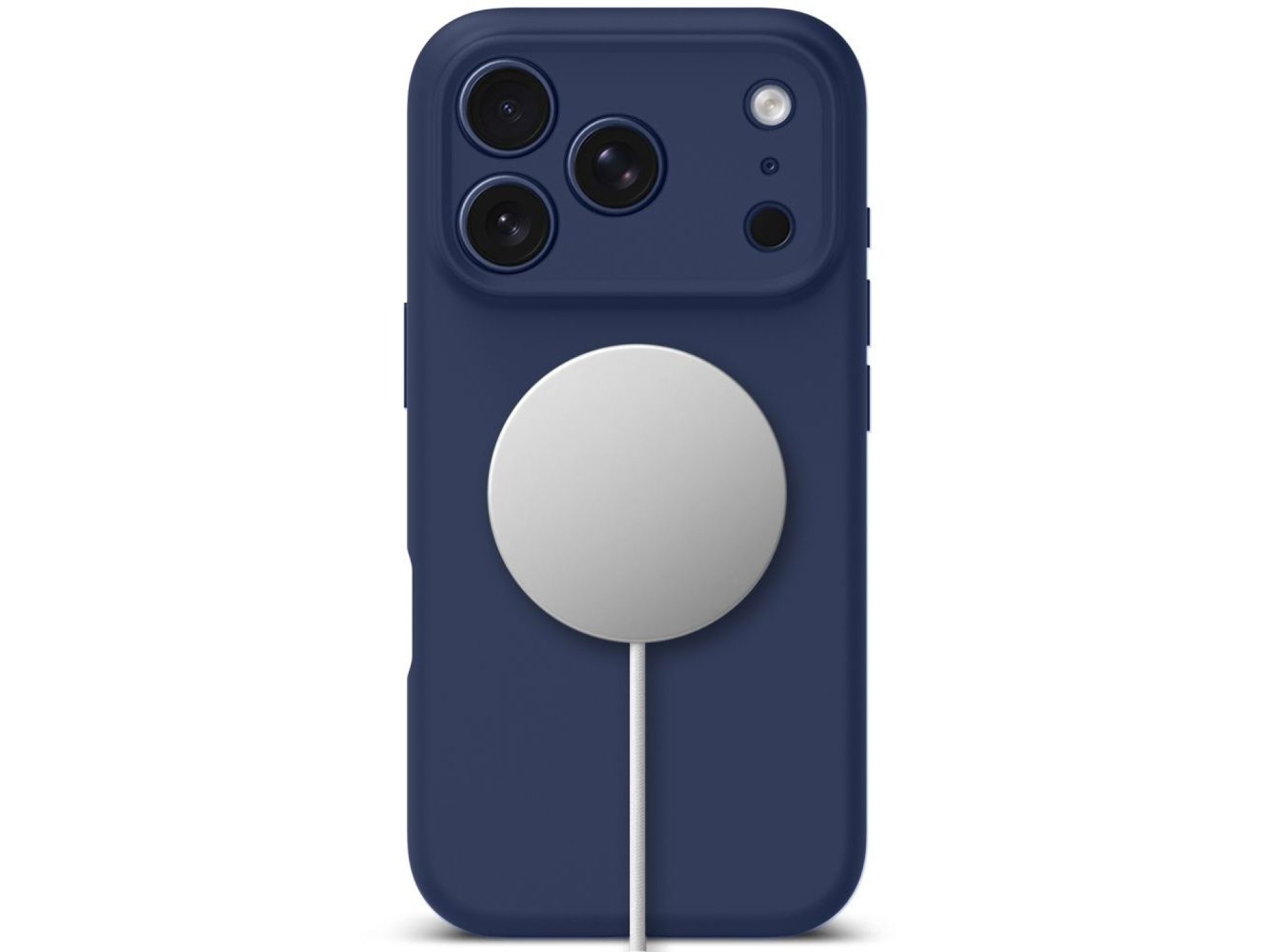 Capa de silicone Tech-Protect MagSafe para iPhone 17 Pro - Azul Marinho