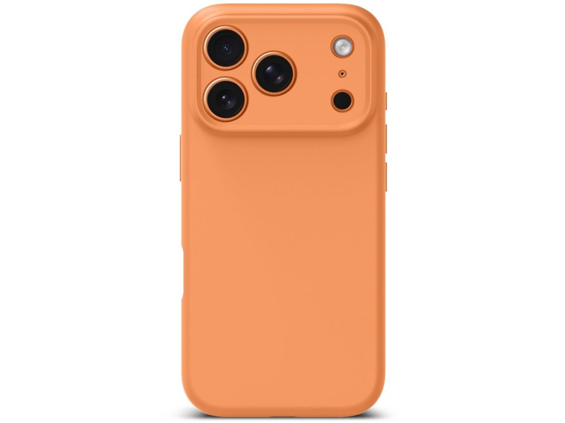Capa de silicone Tech-Protect MagSafe para iPhone 17 Pro - Laranja