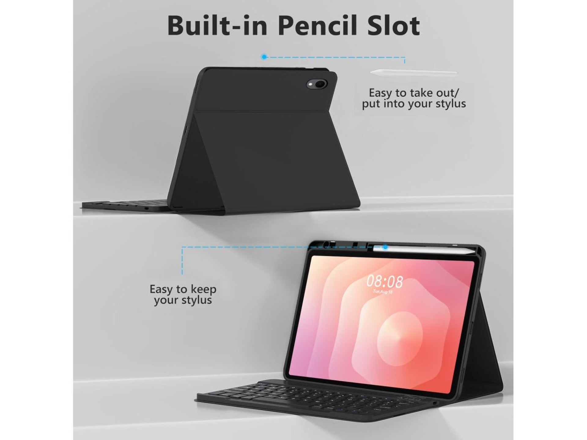 Capa Tech-Protect SC Pen para Samsung Galaxy Tab S11 11.0 X730 / X736B - Preta
