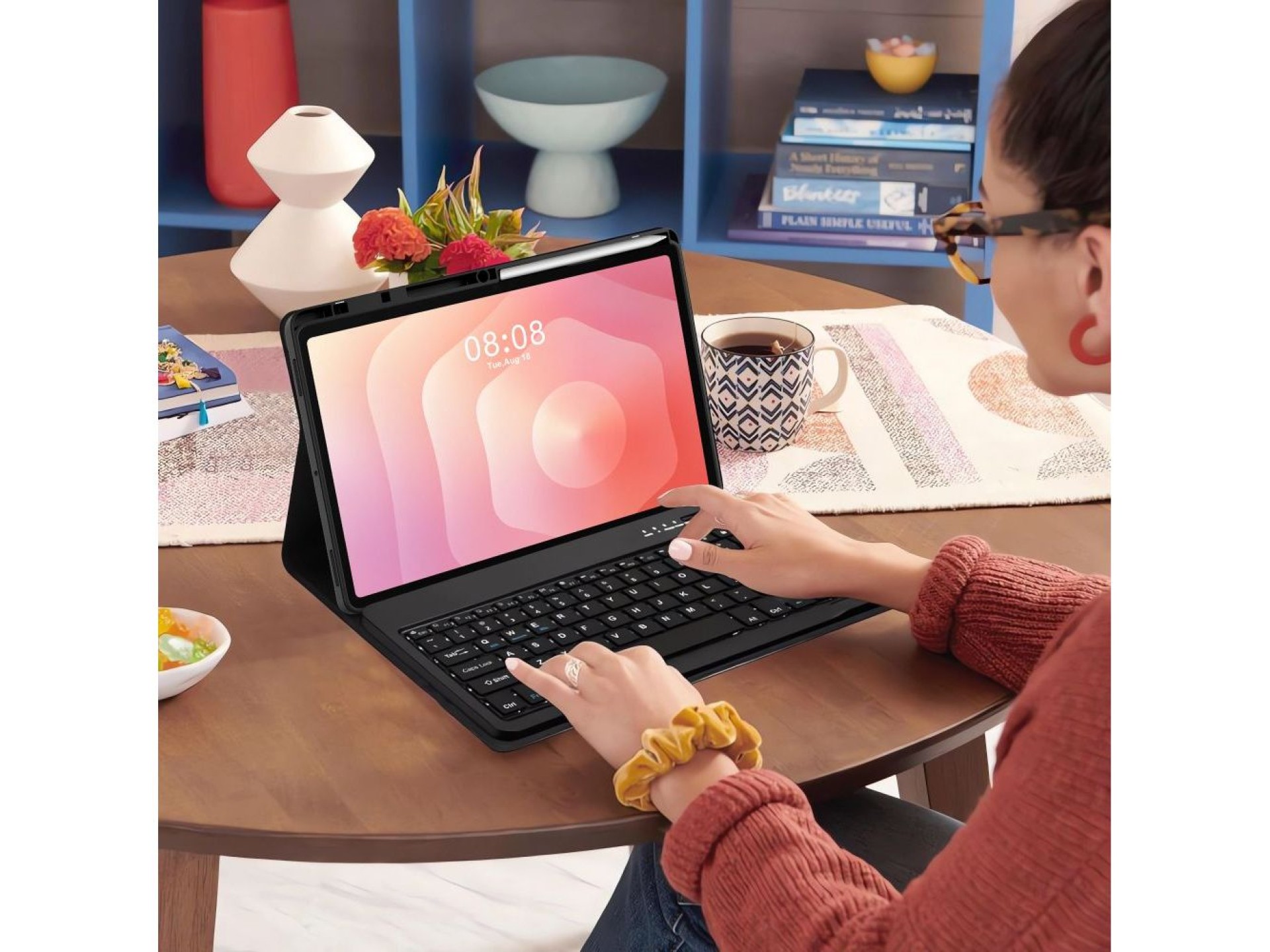 Capa Tech-Protect SC Pen para Samsung Galaxy Tab S11 11.0 X730 / X736B - Preta