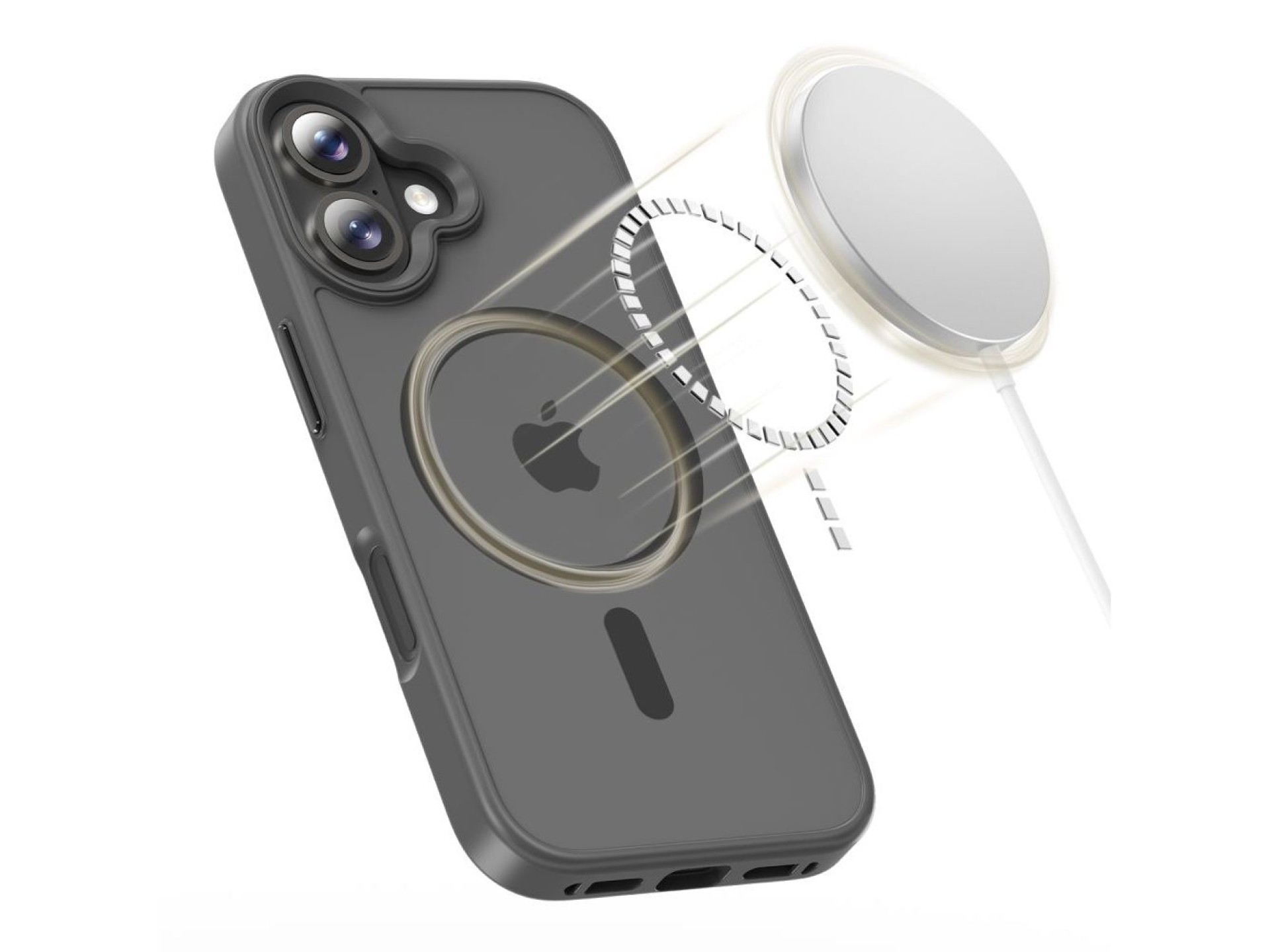 Capa Tech-Protect MagMat MagSafe para iPhone 17 - Cinza