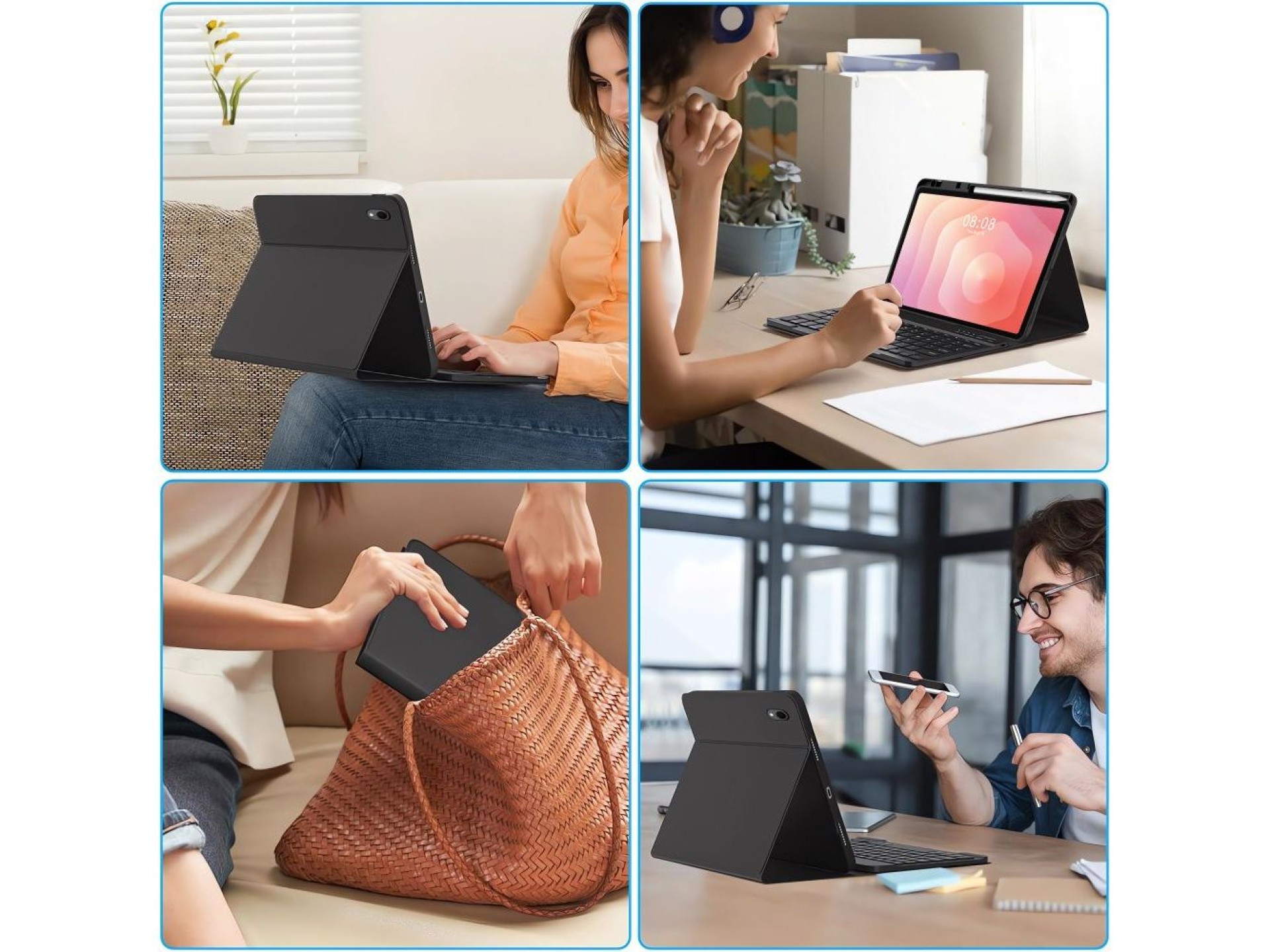 Capa Tech-Protect SC Pen para Samsung Galaxy Tab S11 11.0 X730 / X736B - Preta