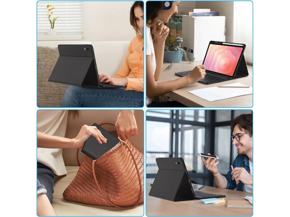 Capa Tech-Protect SC Pen para Samsung Galaxy Tab S11 11.0 X730 / X736B - Preta