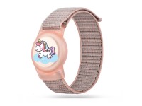 Tech-Protect Nylon Strap for Apple AirTag 1/2 - Pink