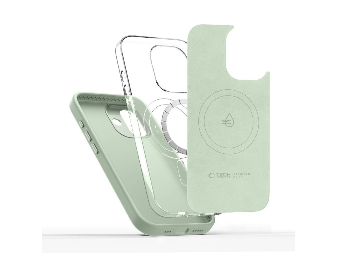 Capa Tech-Protect Uniq MagSafe para iPhone 17 - verde