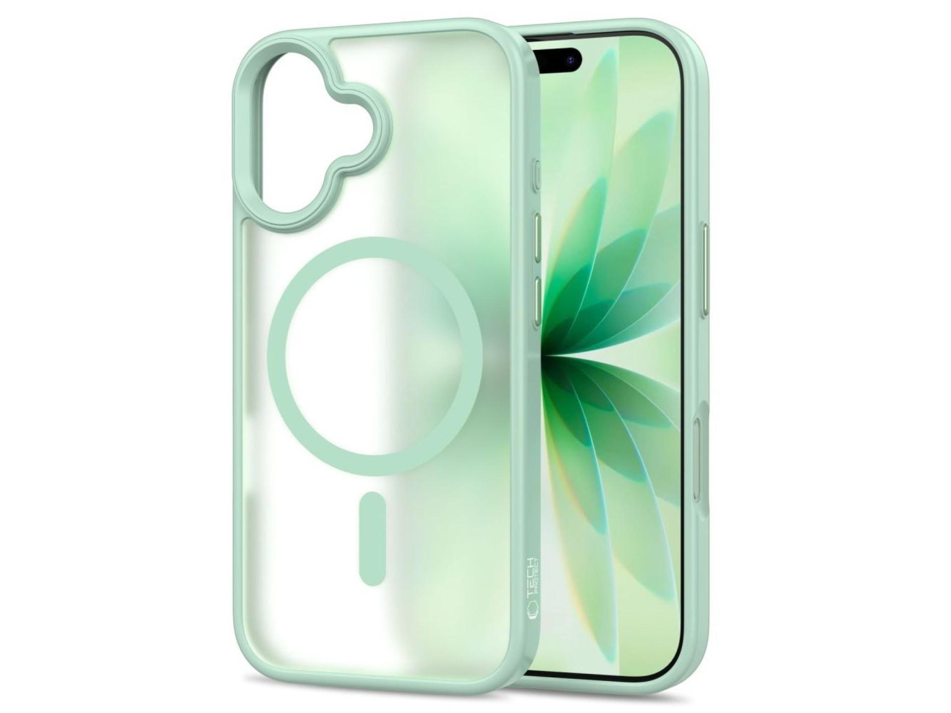 Tech-Protect MagMat MagSafe Case for iPhone 17 - Transparent Green