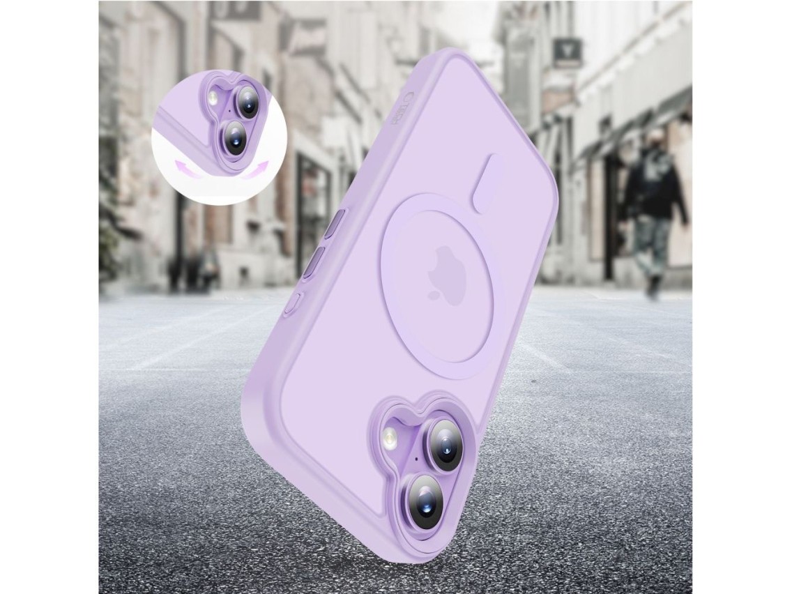Tech-Protect MagMat MagSafe Case for iPhone 17 - Purple