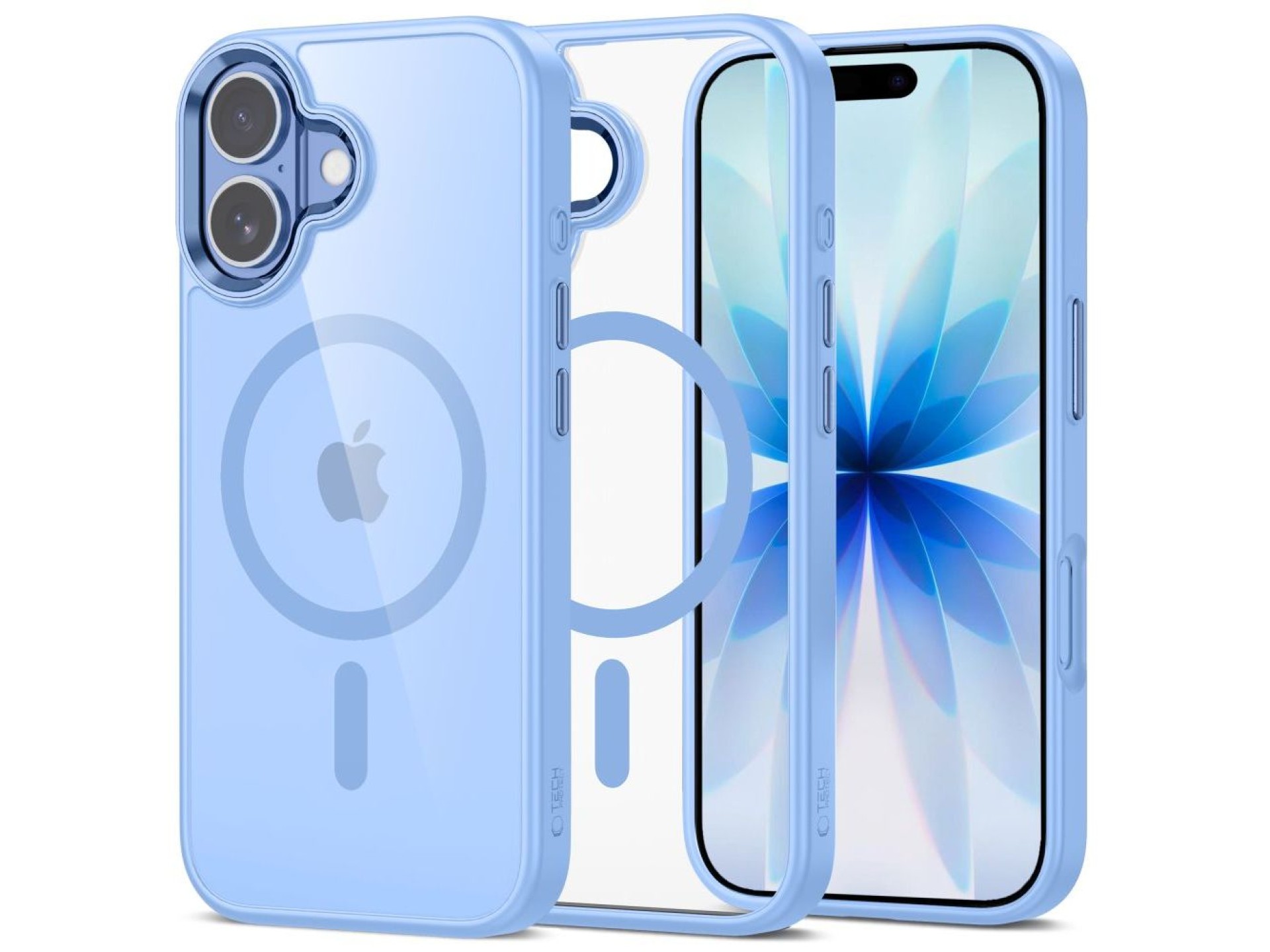 Tech-Protect MagMat MagSafe Case for iPhone 17 - Transparent Blue