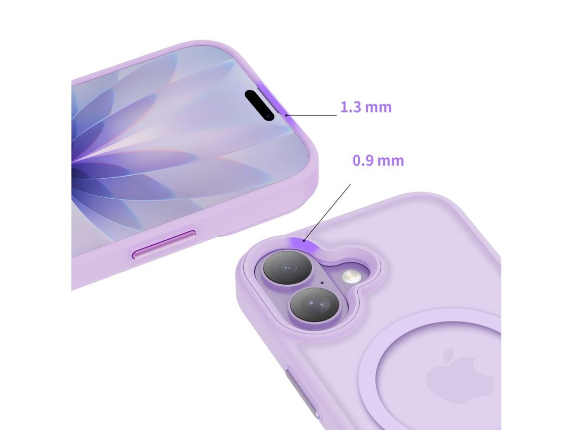 Tech-Protect MagMat MagSafe Case for iPhone 17 - Purple