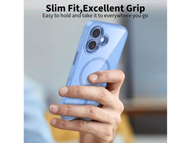 Tech-Protect MagMat MagSafe Case for iPhone 17 - Transparent Blue Tech-Protect MagMat MagSafe Case for iPhone 17 - Transparent Blue