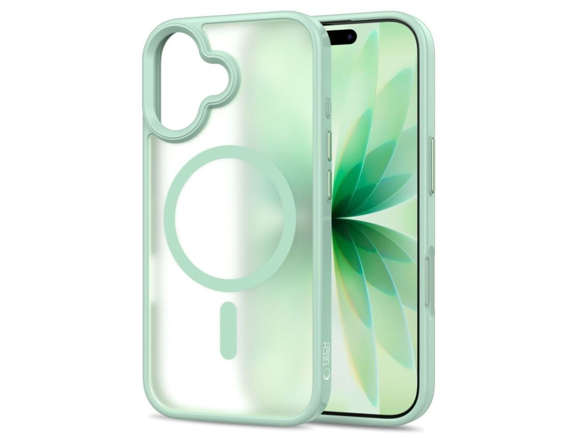 Tech-Protect MagMat MagSafe Case for iPhone 17 - Transparent Green