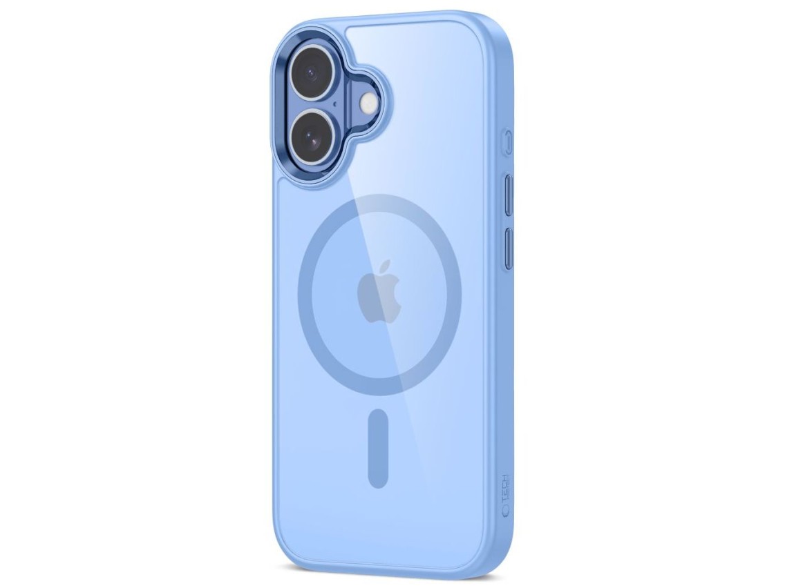 Tech-Protect MagMat MagSafe Case for iPhone 17 - Transparent Blue