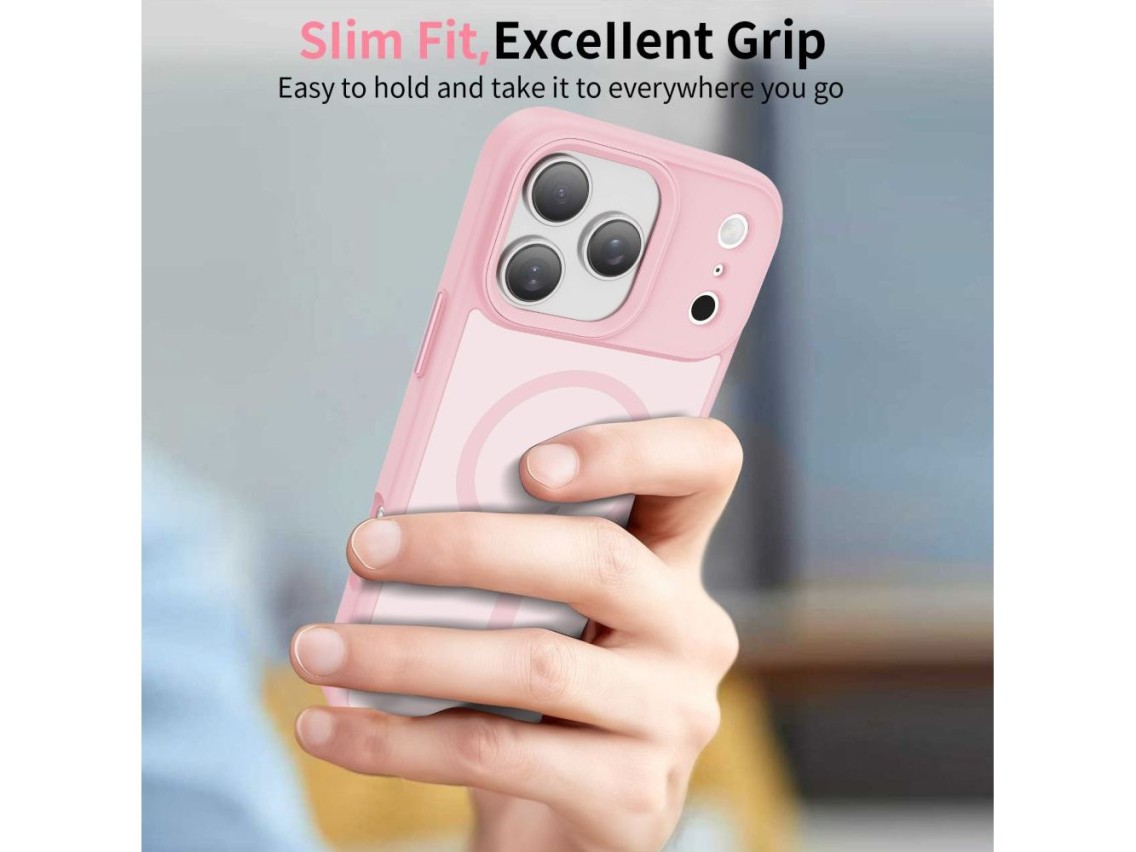 Capa Tech-Protect MagMat MagSafe para iPhone 17 Pro - Rosa