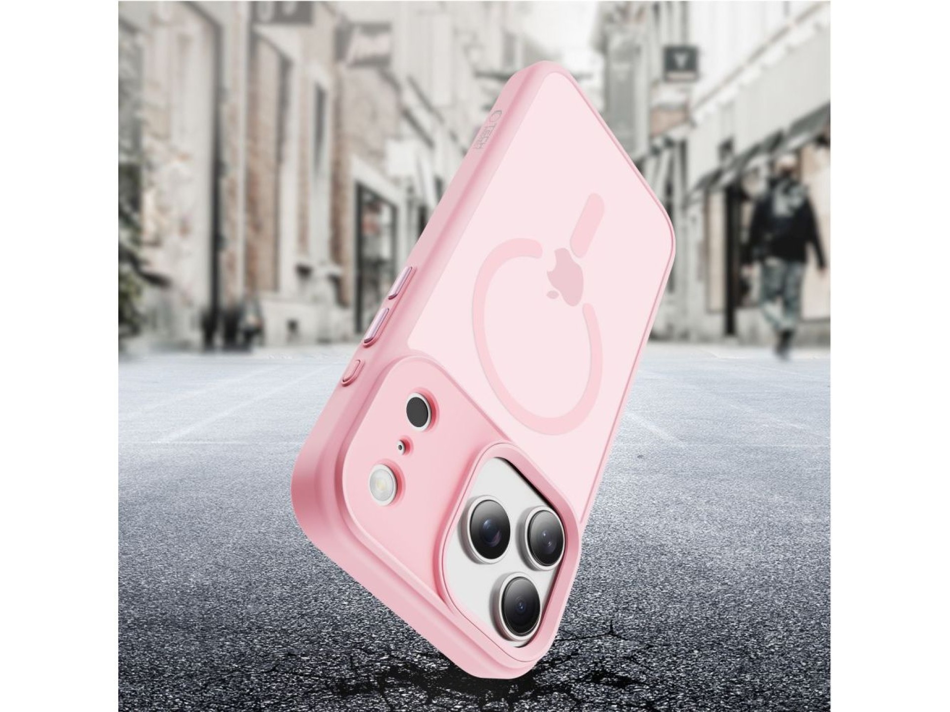 Capa Tech-Protect MagMat MagSafe para iPhone 17 Pro Max - Rosa