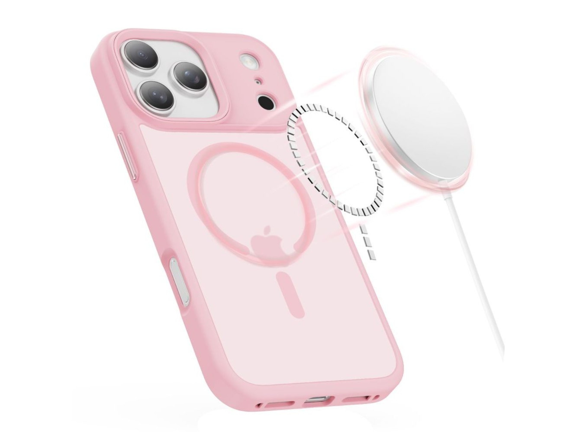 Capa Tech-Protect MagMat MagSafe para iPhone 17 Pro - Rosa