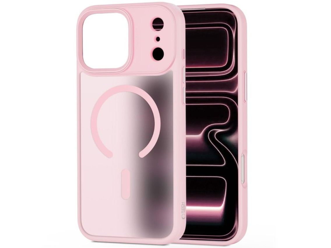 Capa Tech-Protect MagMat MagSafe para iPhone 17 Pro Max - Rosa