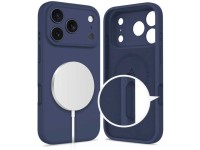 Tech-Protect Silicone MagSafe Case for iPhone 17 Pro Max - Navy Blue Tech-Protect Silicone MagSafe Case for iPhone 17 Pro Max - Navy Blue