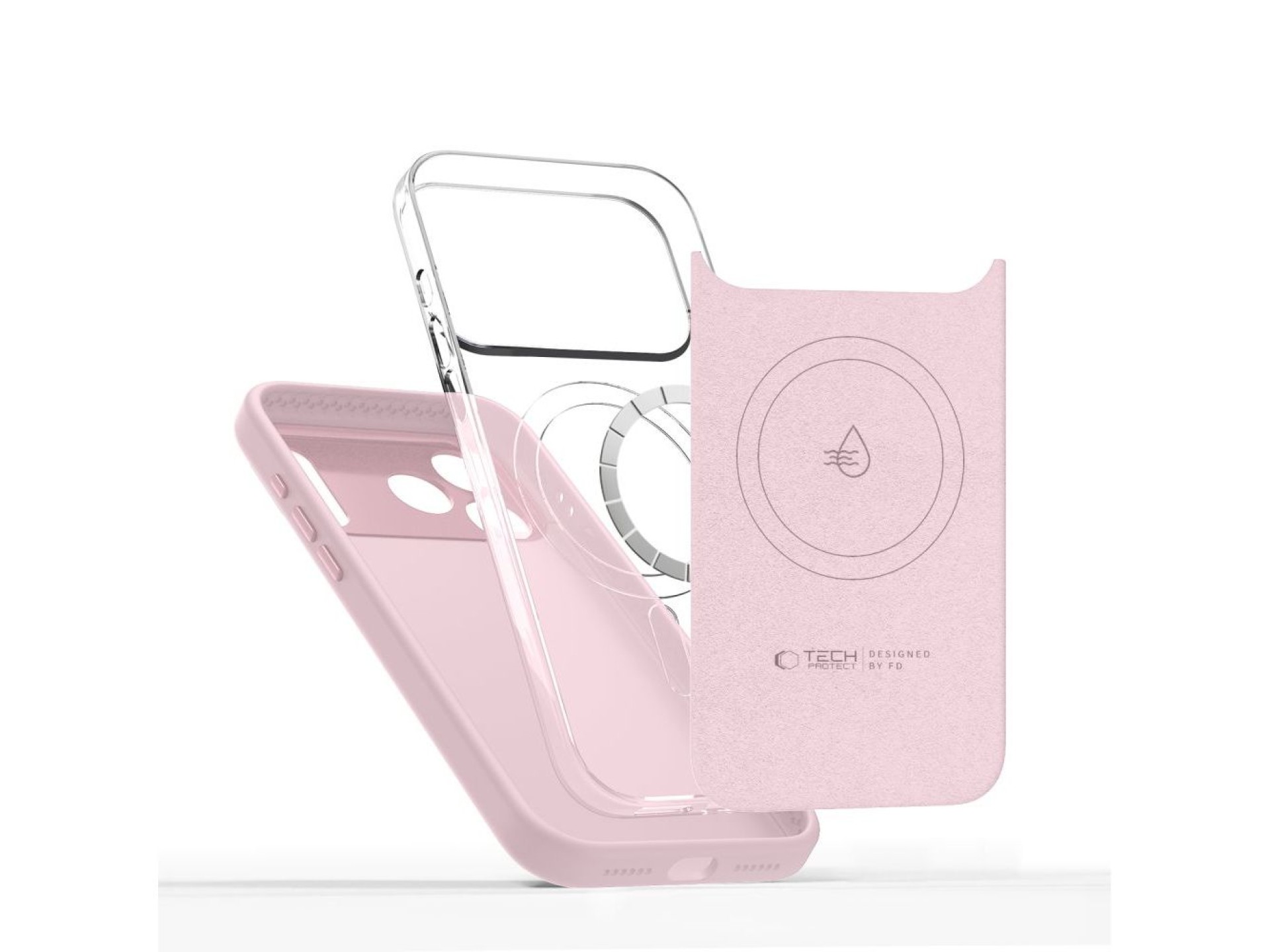 Funda Tech-Protect Uniq MagSafe para iPhone 17 Pro - rosa