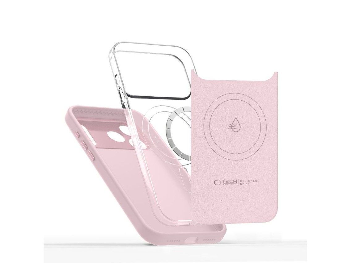 Funda Tech-Protect Uniq MagSafe para iPhone 17 Pro - rosa