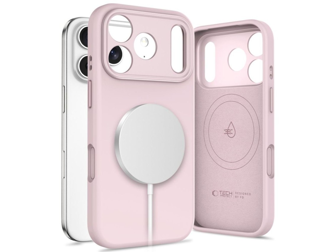 Funda Tech-Protect Uniq MagSafe para iPhone 17 Pro - rosa