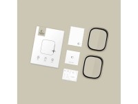 Tech-Protect 2-pack tempered glass for Apple Watch Ultra 49mm - silver and black Tech-Protect 2-pack tempered glass for Apple Watch Ultra 49mm - silver and black