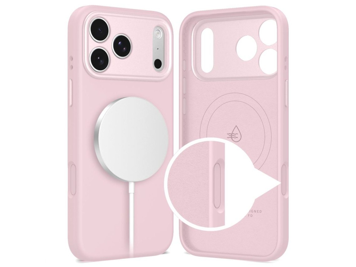 Capa Tech-Protect Uniq MagSafe para iPhone 17 Pro Max - Rosa