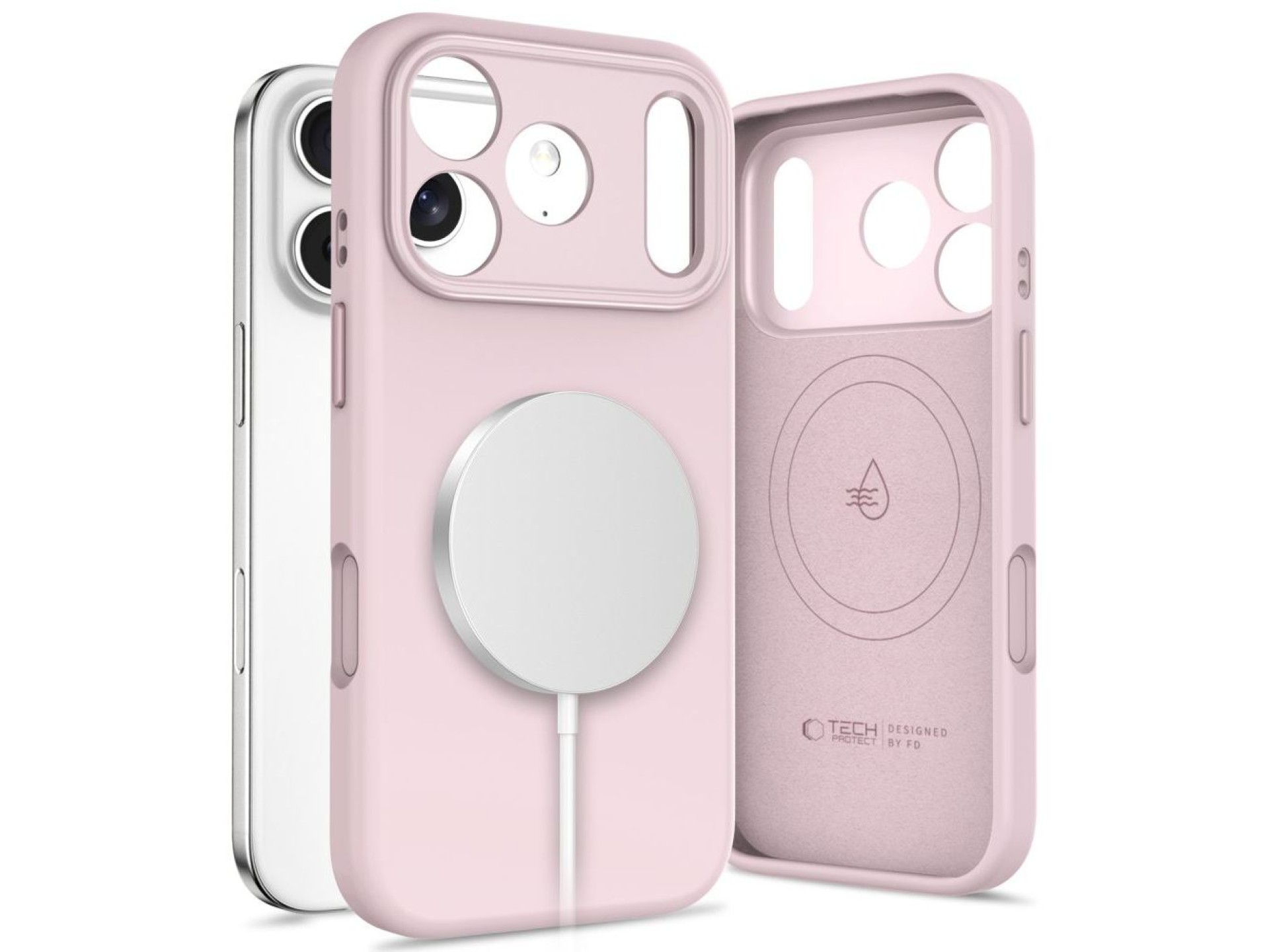 Capa Tech-Protect Uniq MagSafe para iPhone 17 Pro Max - Rosa