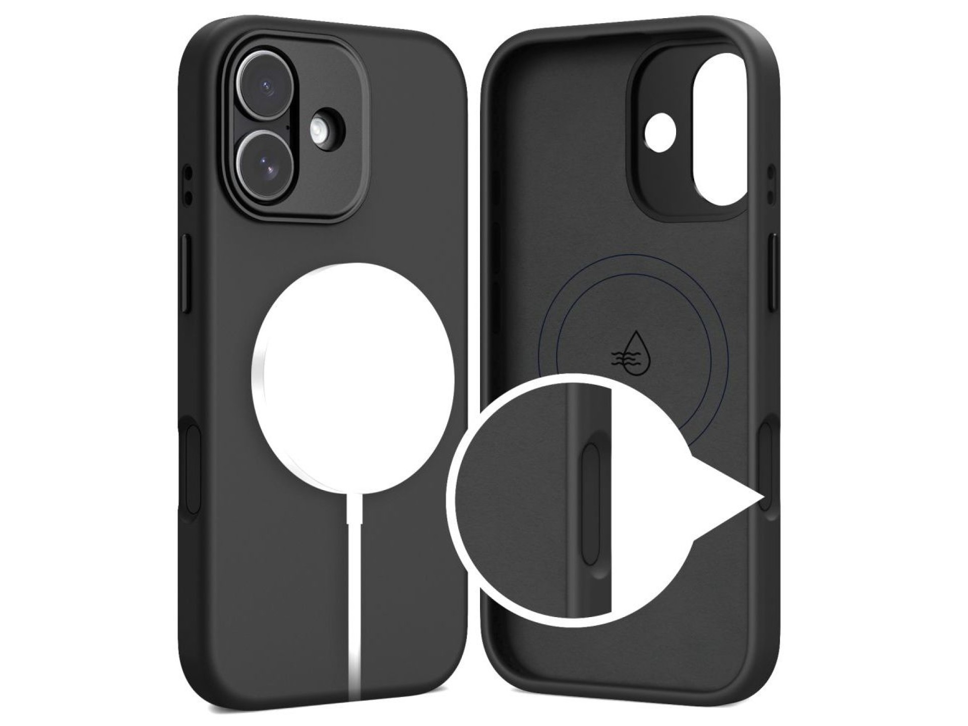 Funda Tech-Protect Uniq MagSafe para iPhone 17 - negra