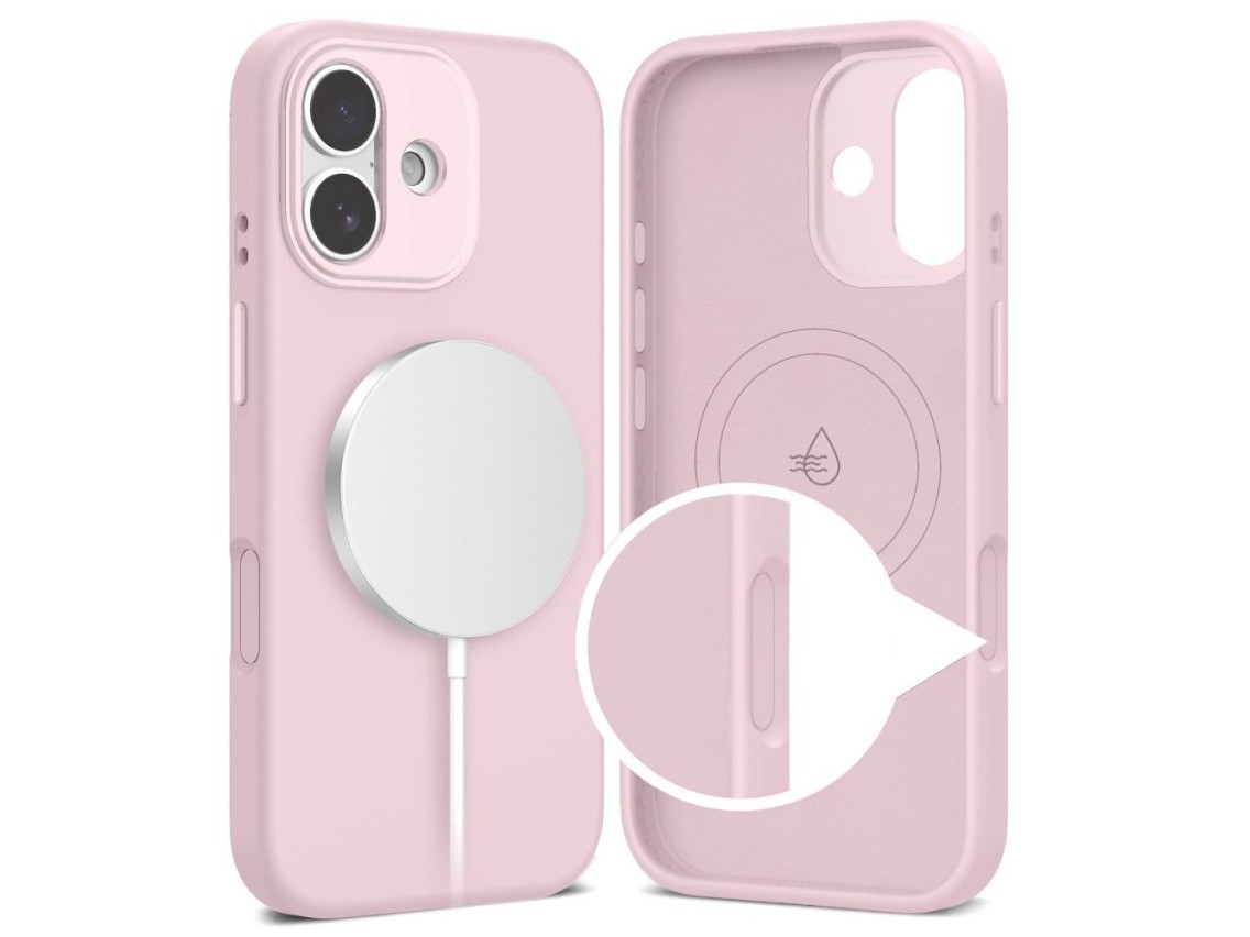 Capa Tech-Protect Uniq MagSafe para iPhone 17 - rosa