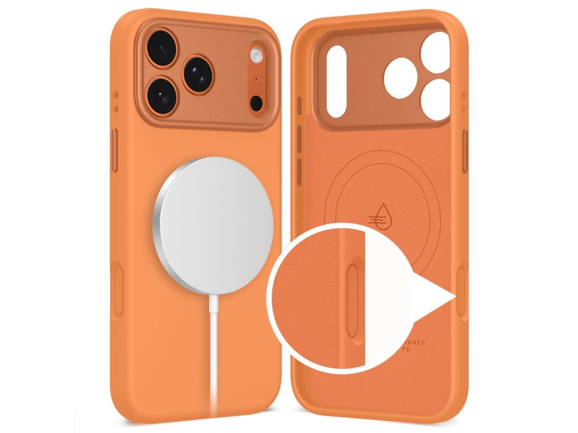 Funda Tech-Protect Uniq MagSafe MagSafe para iPhone 17 Pro - naranja