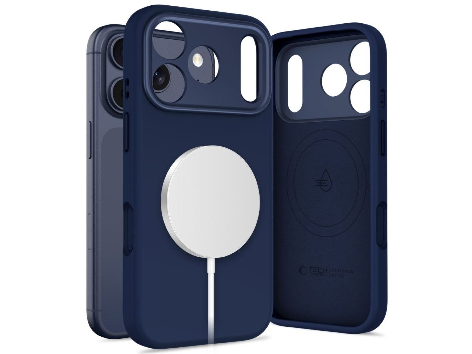 Funda Tech-Protect Uniq MagSafe para iPhone 17 Pro Max - azul marino