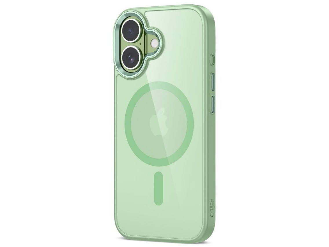 Tech-Protect MagMat MagSafe Case for iPhone 17 - Transparent Green