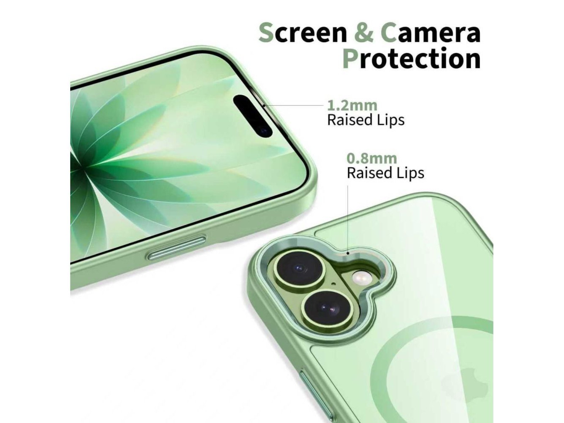 Tech-Protect MagMat MagSafe Case for iPhone 17 - Transparent Green