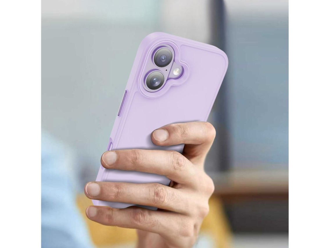Capa Tech-Protect MagMat para iPhone 17 - Roxa