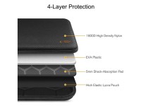 Capa r�gida para laptop Tech-Protect 13-14 - Preta e Laranja