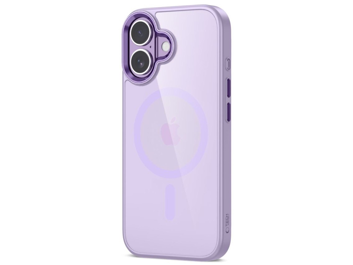 Tech-Protect MagMat MagSafe Case for iPhone 17 - Transparent Purple