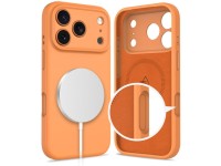 Funda de silicona Tech-Protect MagSafe para iPhone 17 Pro Max - Naranja Funda de silicona Tech-Protect MagSafe para iPhone 17 Pro Max - Naranja
