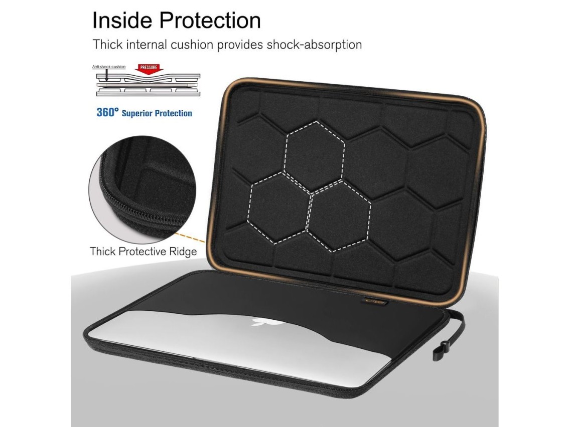 Tech-Protect Hardpouch Case for 15-16 Laptop - Black