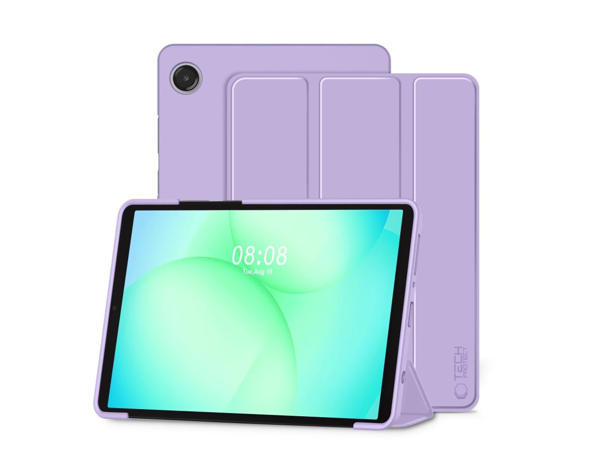 Capa TechProtect SmartCase para Samsung Galaxy Tab A9 / A11 8.7 X110 / X115 / X133 / X135 - roxa